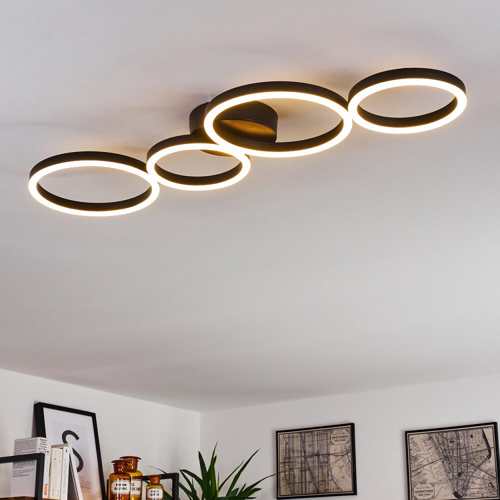 Grasse Deckenleuchte LED Schwarz, 1-flammig main product photo