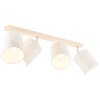 Brilliant Galance Strahler Holz hell, 4-flammig
