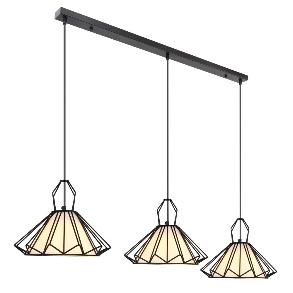 Globo GISELA Hängeleuchte Schwarz, 3-flammig main product photo
