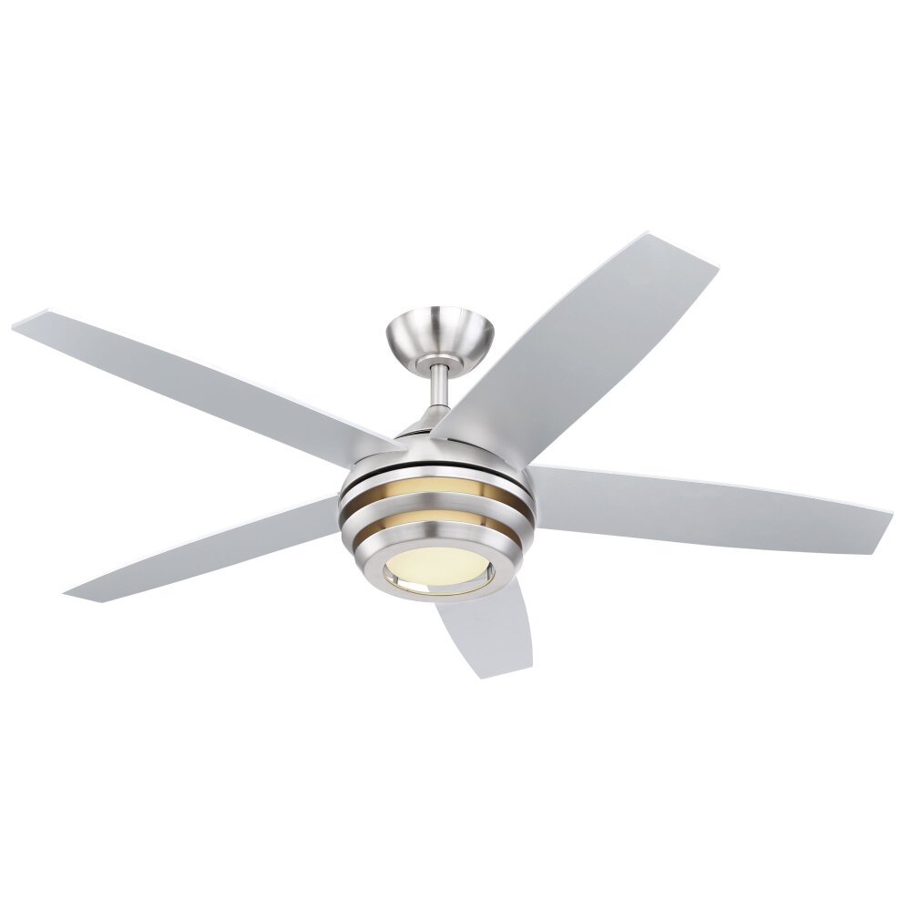 Globo VIVIANA Deckenventilator LED Nickel-Matt, 1-flammig, Fernbedienung main product photo