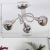 Warga Deckenleuchte LED Nickel-Matt, 3-flammig