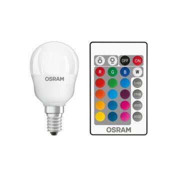 Osram LED E14 RGBW 4,5 Watt 2700 Kelvin 250 Lumen Osram LED E14 RGBW 4,5 Watt 2700 Kelvin 250 Lumen