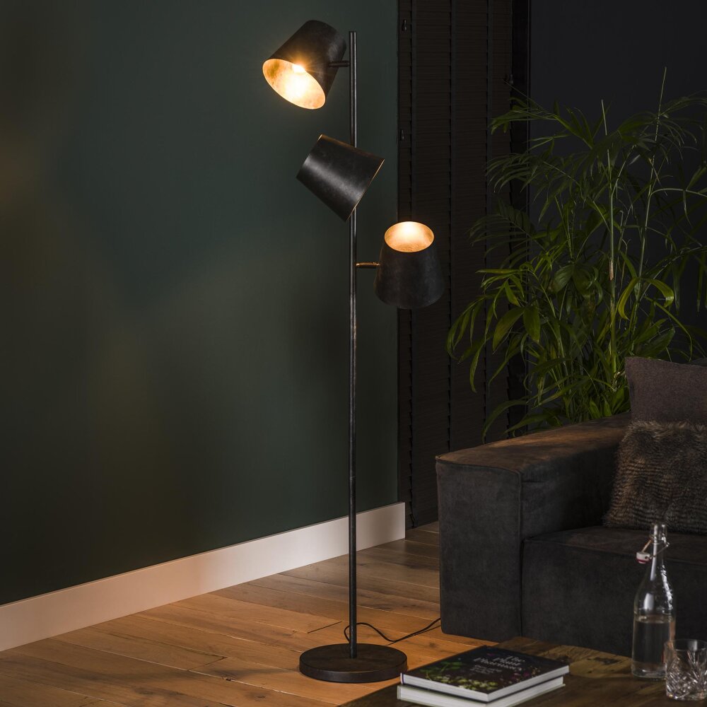 Veroli Stehleuchte Schwarz, 3-flammig main product photo