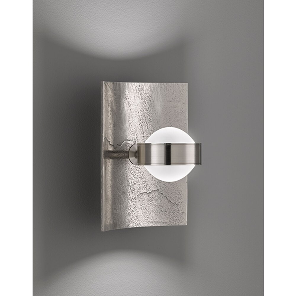 Fischer & Honsel Leuchten Bondy Wandleuchte LED Nickel-Matt, 1-flammig, Farbwechsler