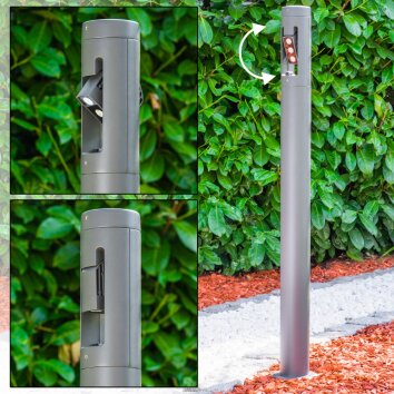 Tetlin Wegeleuchte LED Anthrazit, 3-flammig Tetlin Wegeleuchte LED Anthrazit, 3-flammig