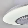 Nagoya Deckenventilator LED Weiß, 1-flammig, Fernbedienung