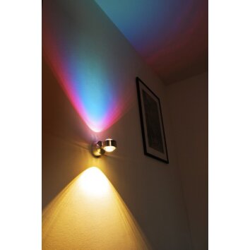 Indore Wandleuchte LED Aluminium, 2-flammig