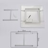 Buenaventura LED Panel Weiß, 1-flammig, Fernbedienung