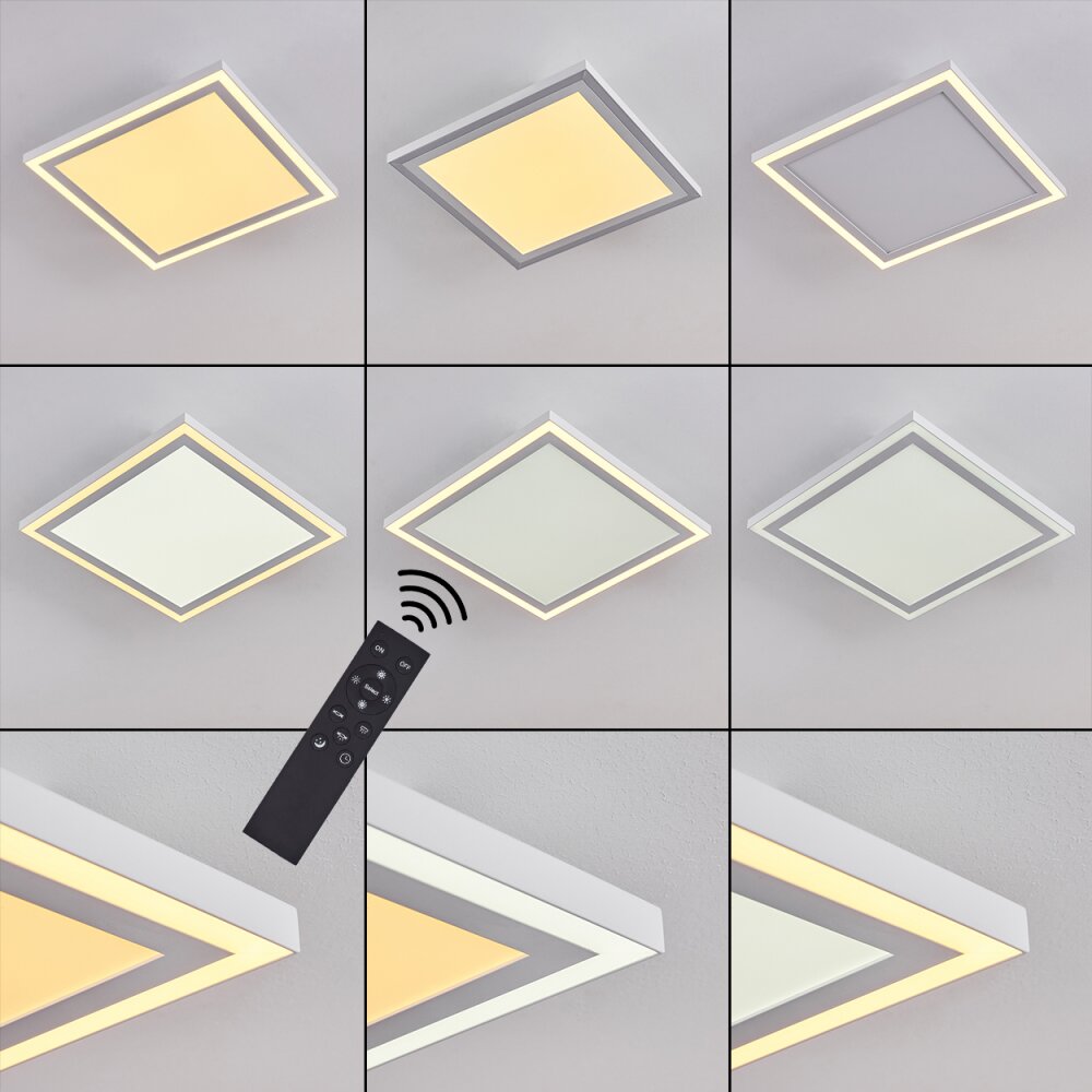 Salamo LED Panel Weiß, 2-flammig