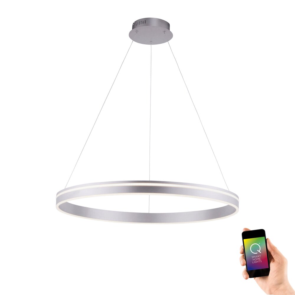 Paul Neuhaus Q-VITO Pendelleuchte LED Edelstahl, 1-flammig, Fernbedienung main product photo