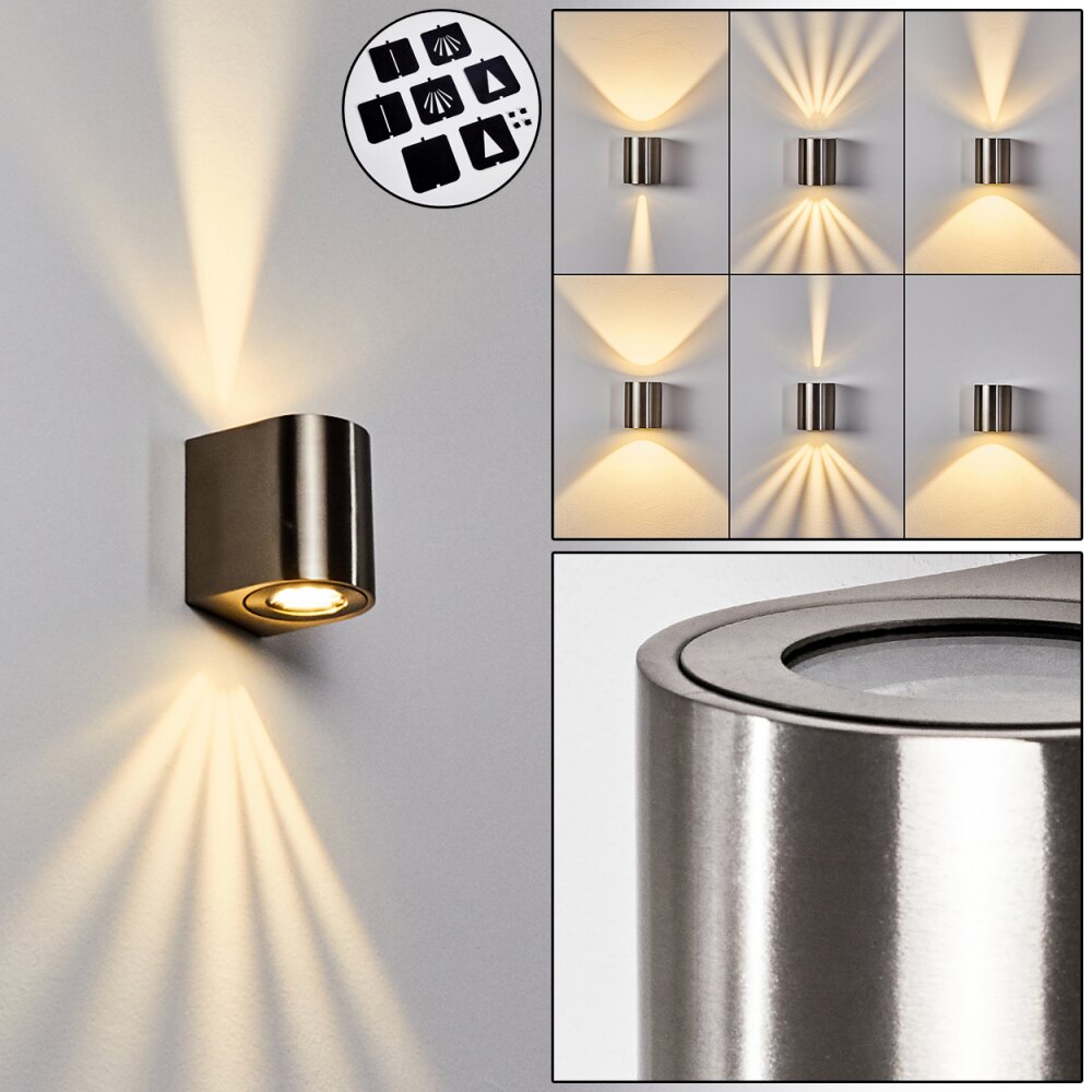 Mora Außenwandleuchte LED Edelstahl, 2-flammig main product photo