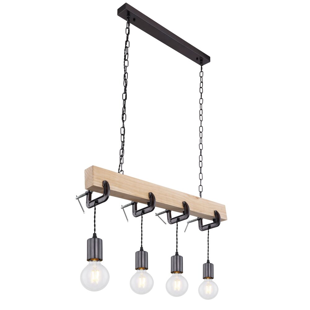 Globo LUDI Hängeleuchte Schwarz, 4-flammig main product photo