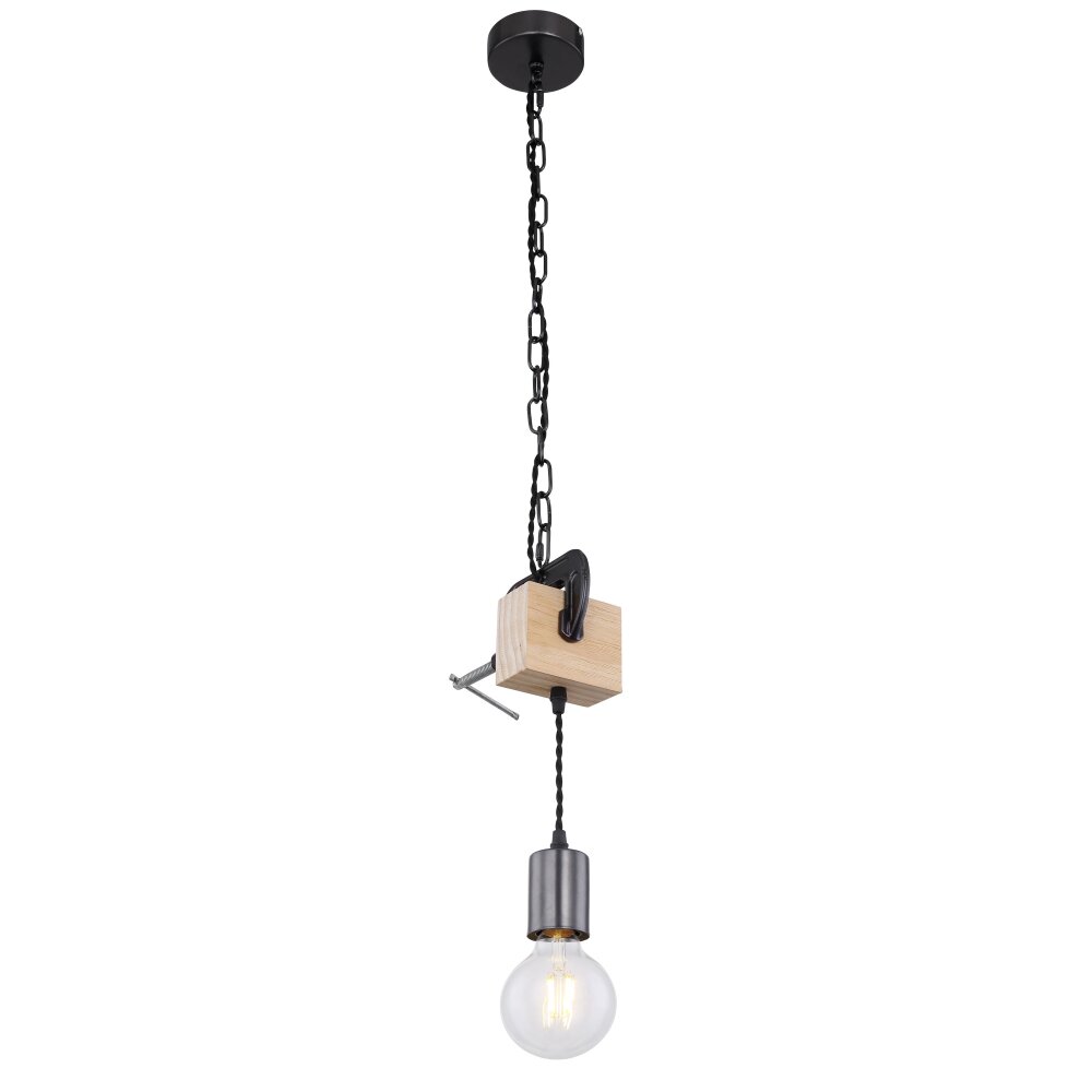 Globo LUDI Hängeleuchte Schwarz, 1-flammig main product photo