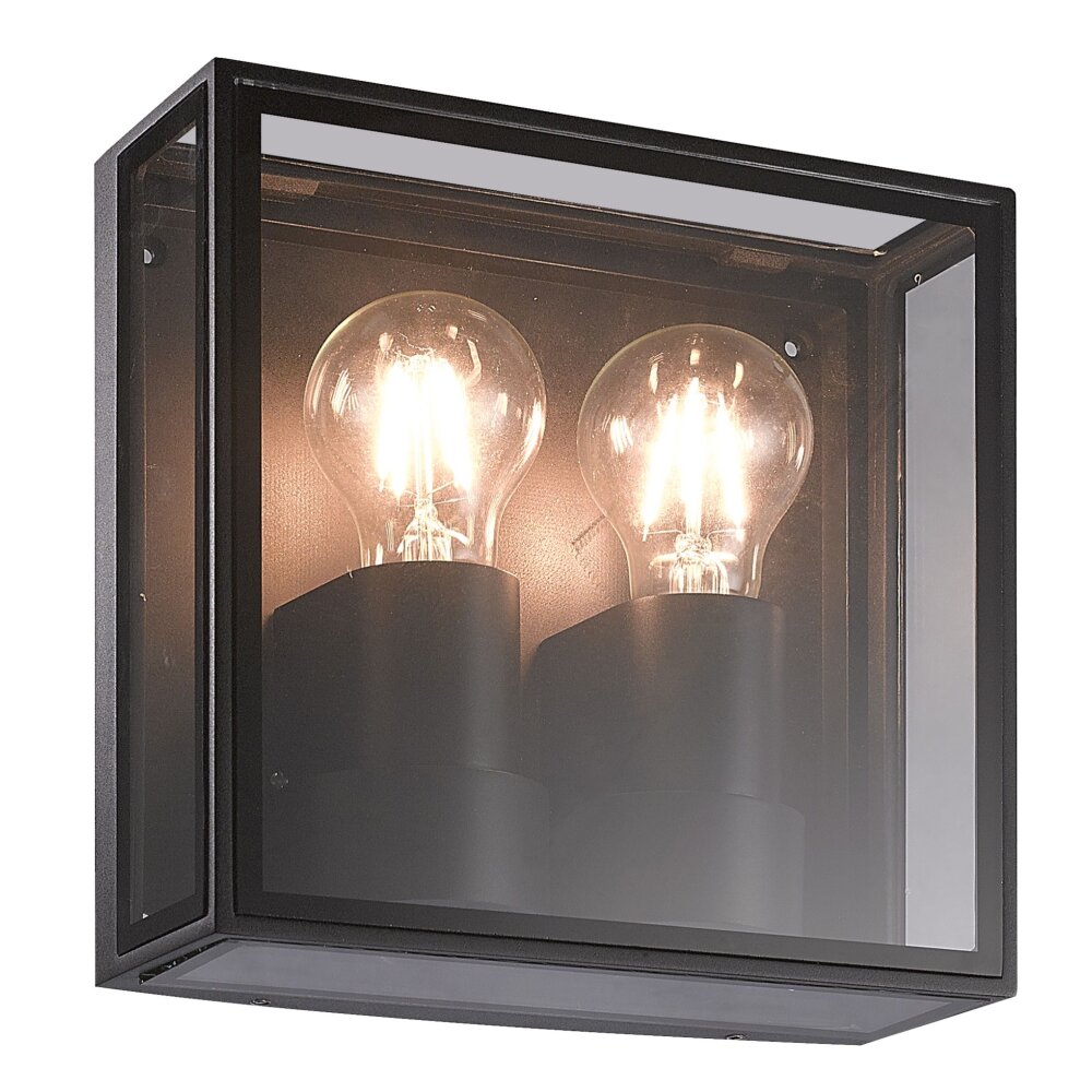Mantra VERBIER Außenwandleuchte Grau, 2-flammig main product photo