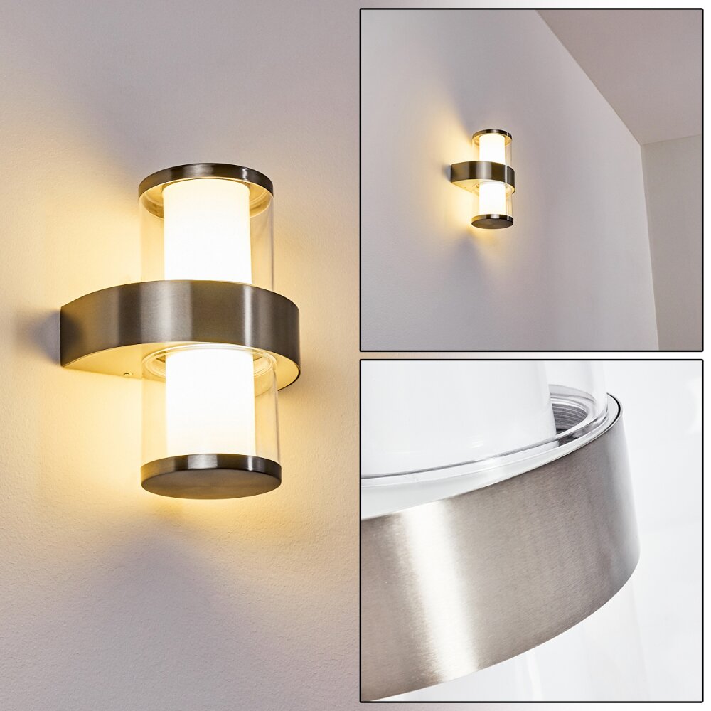 Parawa Außenwandleuchte LED Nickel-Matt, 2-flammig main product photo