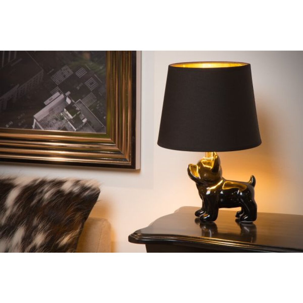 Lucide SIR WINSTON Tischleuchte Schwarz, 1-flammig main product photo