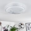 Suno Deckenleuchte LED Transparent, Klar, Weiß, 1-flammig