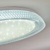 Feletto Deckenleuchte LED Transparent, Klar, Weiß, 1-flammig, Fernbedienung