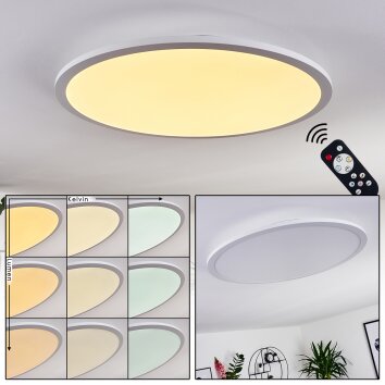 Sani LED Panel Weiß, 1-flammig, Fernbedienung