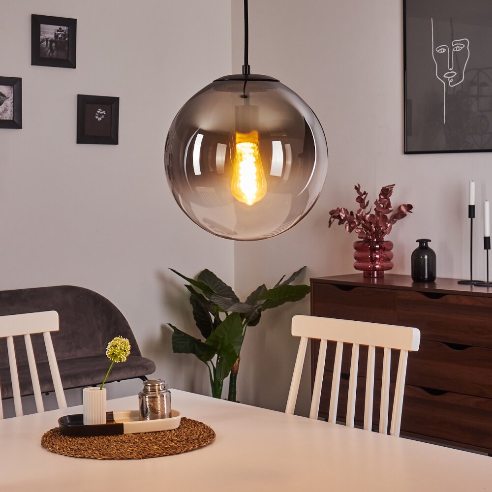 Ahanga Hängeleuchte Schwarz, 1-flammig main product photo