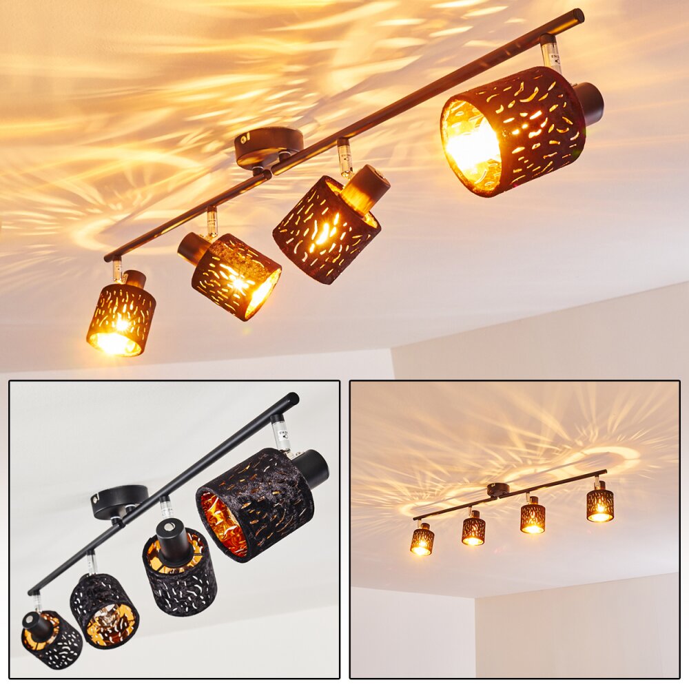 Liared Deckenleuchte Schwarz, 4-flammig main product photo