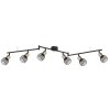 Globo FIASTRA Deckenleuchte Schwarz, 6-flammig