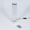 Hatara Tischleuchte LED Chrom, 1-flammig, Fernbedienung, Farbwechsler Hatara Tischleuchte LED Chrom, 1-flammig, Fernbedienung, Farbwechsler