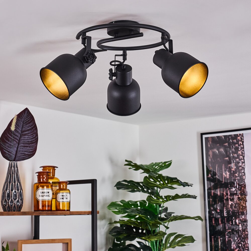 Juliboy Deckenleuchte Schwarz, 3-flammig main product photo