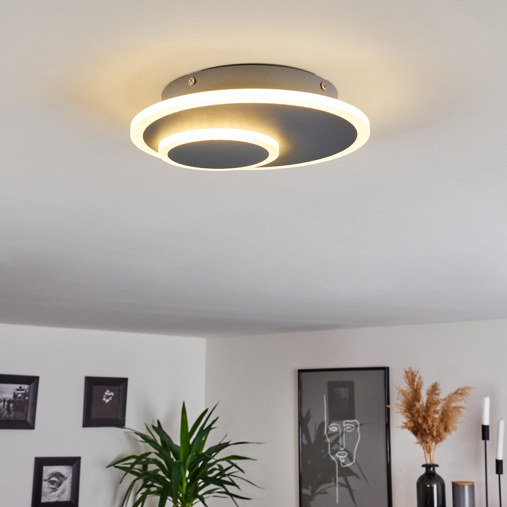 Harea Deckenleuchte LED Grau, 1-flammig main product photo