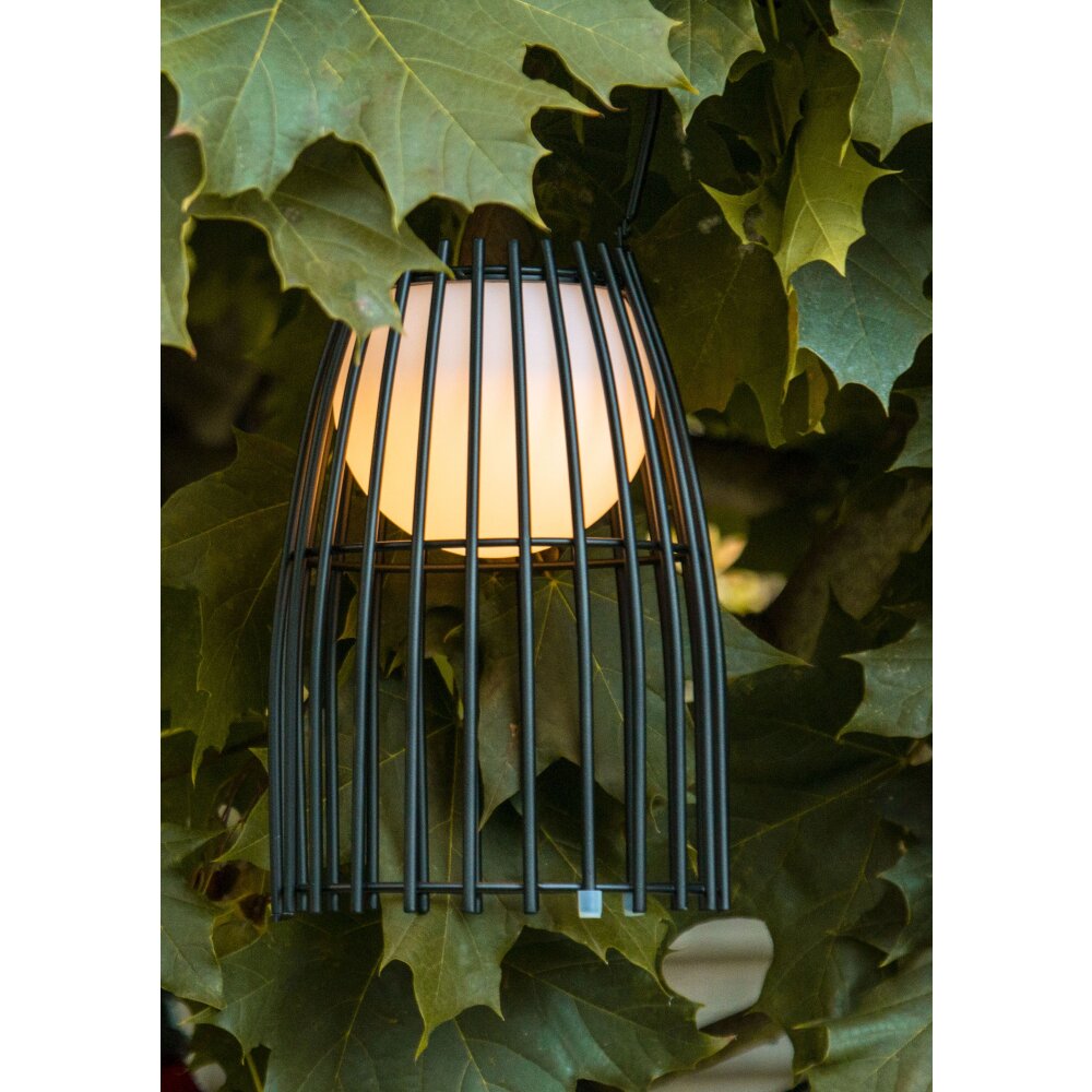 Lucide FJARA Außentischleuchte LED Schwarz, 1-flammig
