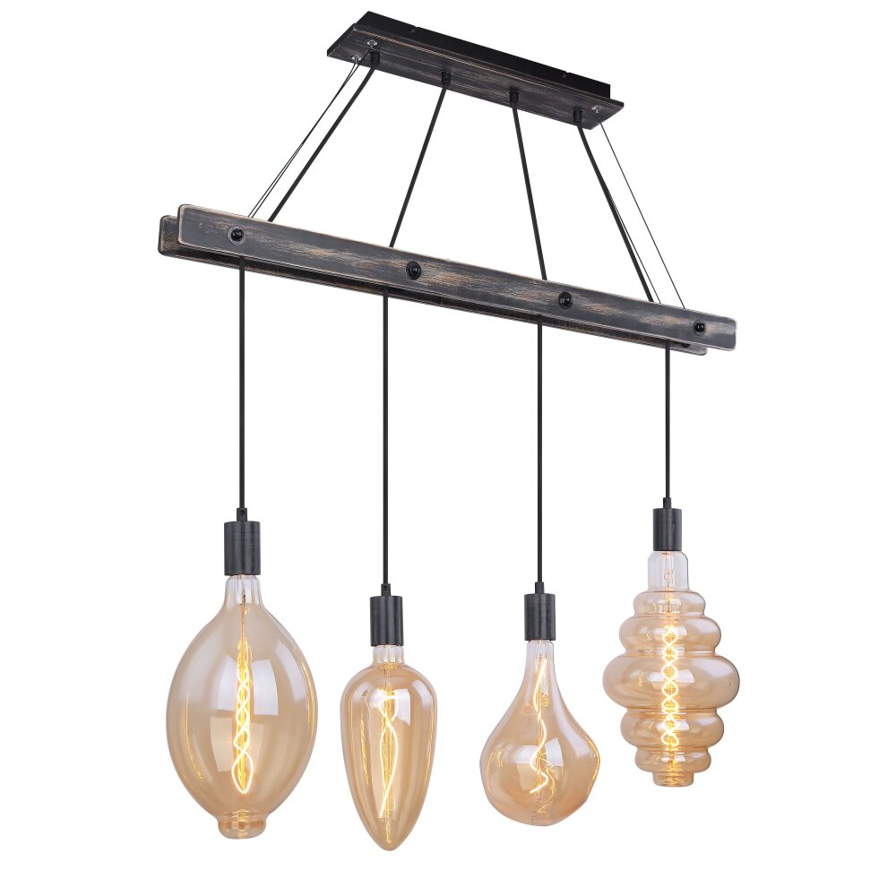 Globo CANESO Hängeleuchte Schwarz, 4-flammig main product photo
