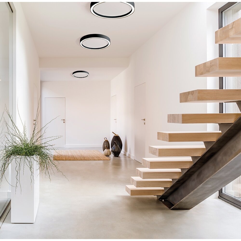 Bopp Leuchten AURA Deckenleuchte LED Schwarz, Weiß, 1-flammig main product photo