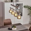 Warga Pendelleuchte LED Nickel-Matt, 4-flammig