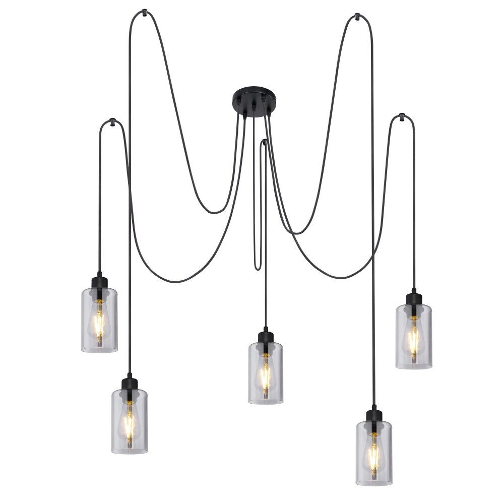 Globo HADERA Hängeleuchte Schwarz, 5-flammig main product photo