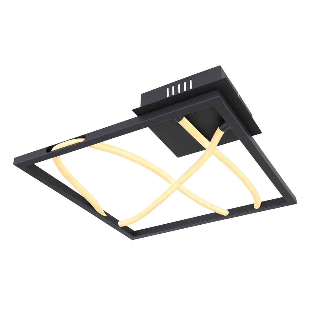 Globo KAIA Deckenleuchte LED Schwarz, 1-flammig main product photo