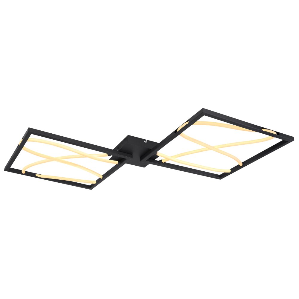 Globo KAIA Deckenleuchte LED Schwarz, 1-flammig main product photo