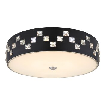 Globo ABELIA Deckenleuchte LED Schwarz, 1-flammig