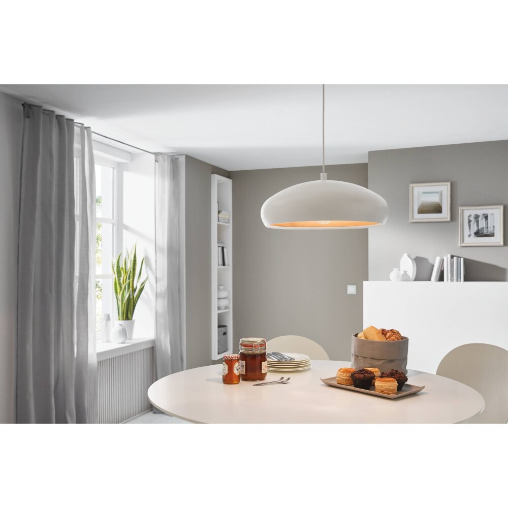 EGLO MOGANO Hängeleuchte Kupferfarben, Weiß, 1-flammig main product photo