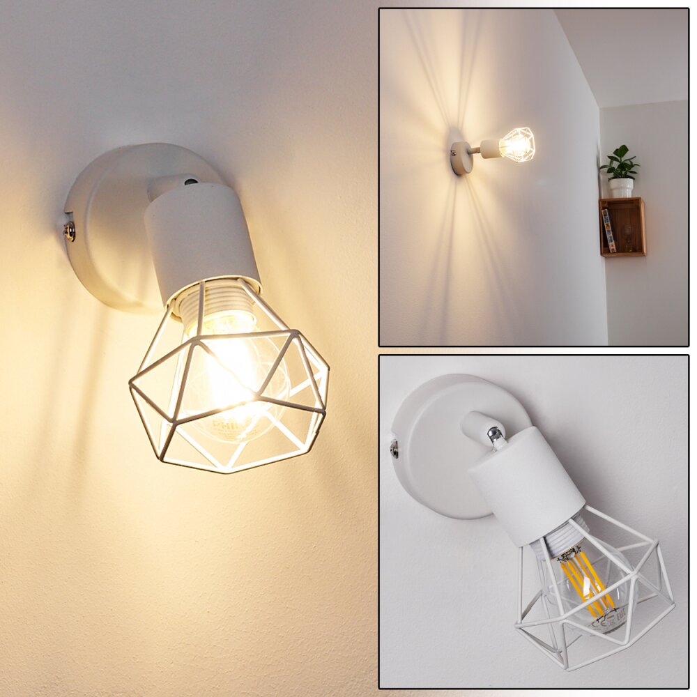 Baripada Wandleuchte Weiß, 1-flammig main product photo