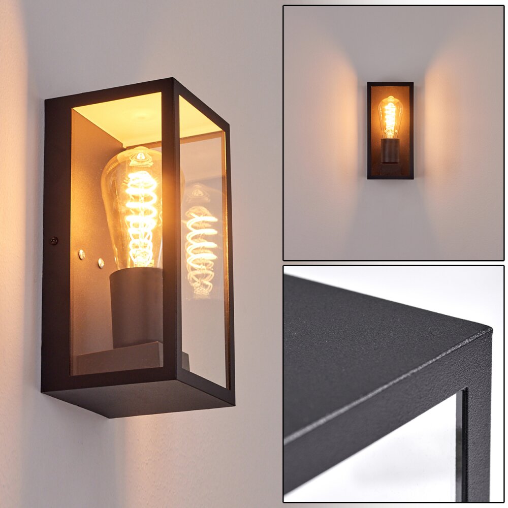 Hakkas Außenwandleuchte Schwarz, 1-flammig main product photo