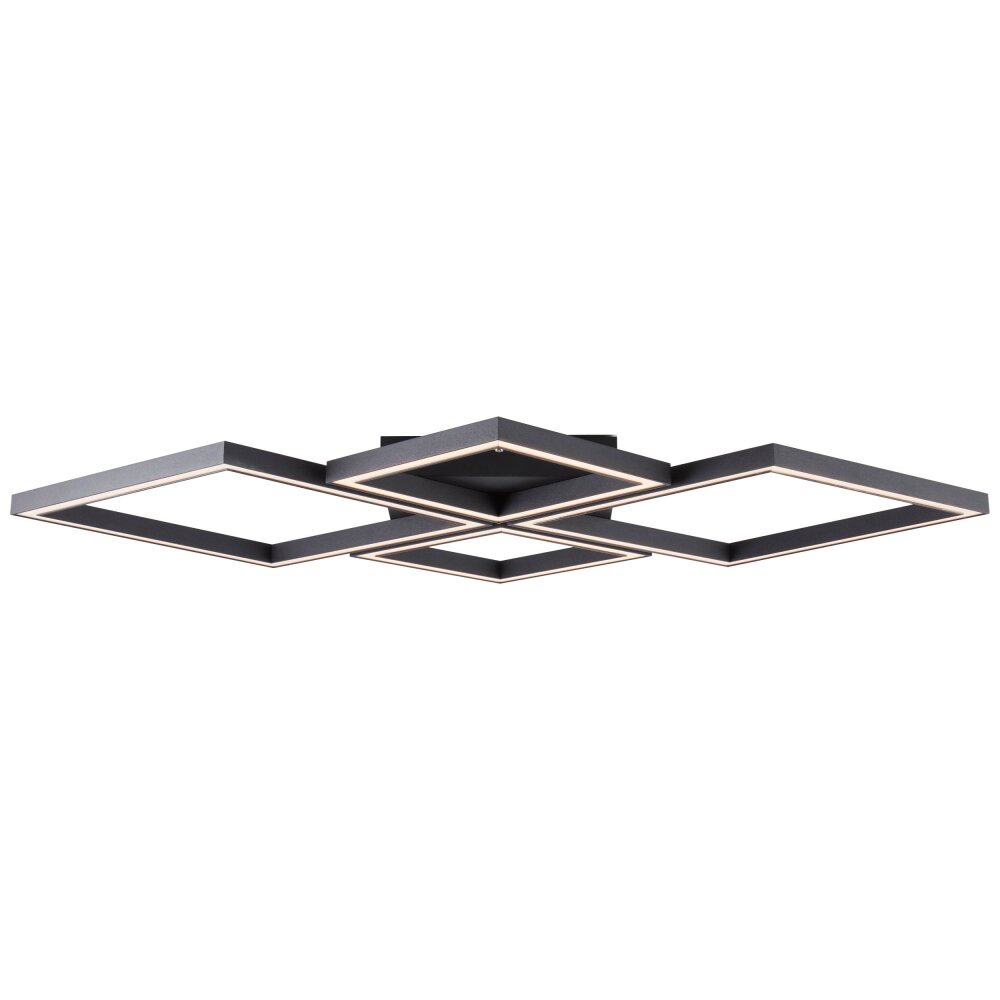 Brilliant Living Quon Deckenleuchte LED Schwarz, Weiß, 1-flammig, Fernbedienung main product photo