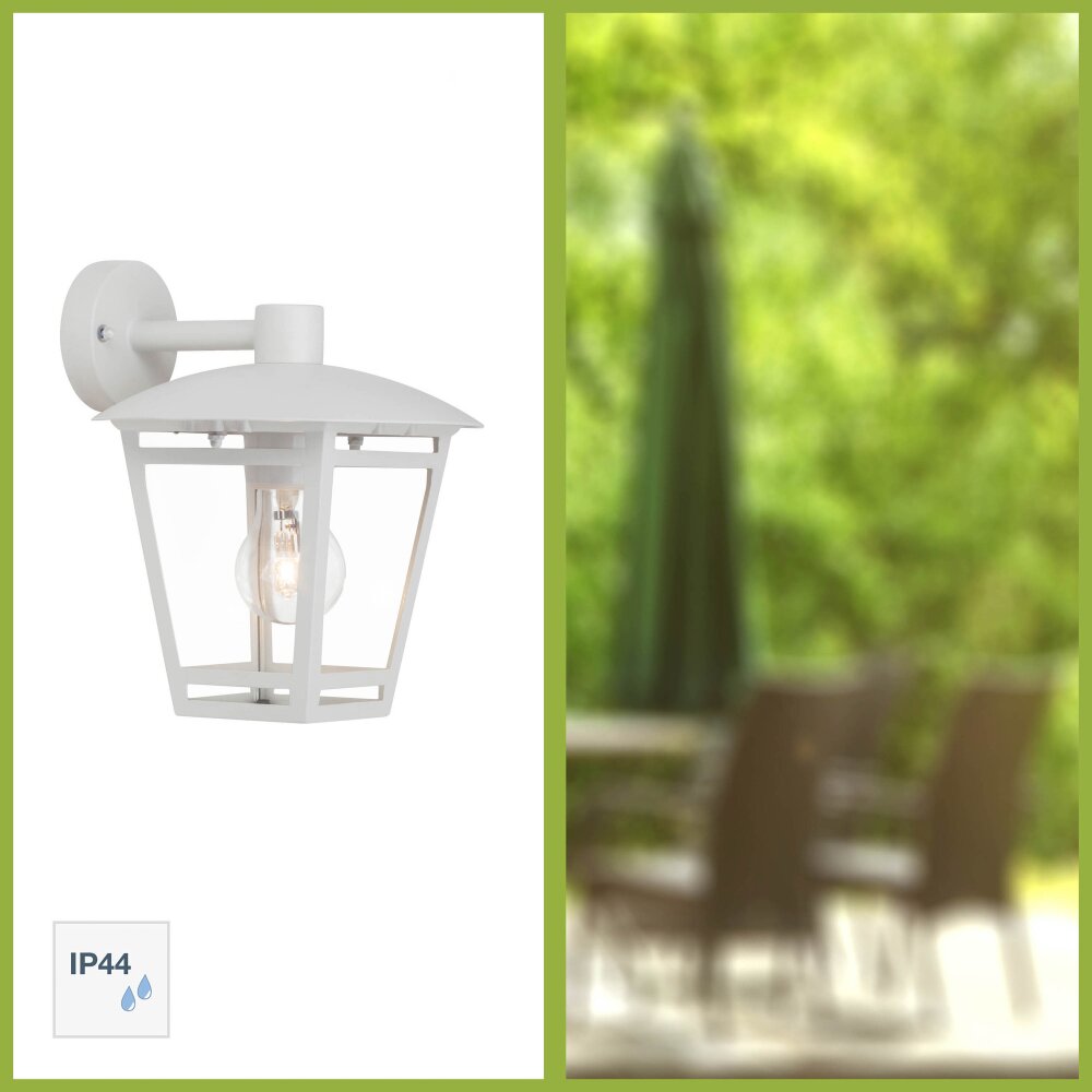 Brilliant Riley Außenwandleuchte Weiß, 1-flammig main product photo