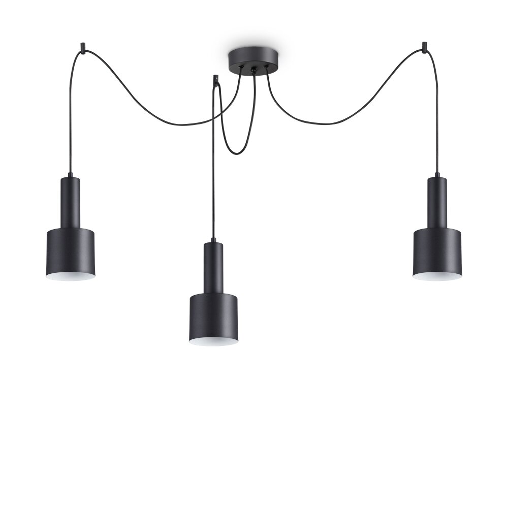 Ideallux HOLLY Pendelleuchte Schwarz, 3-flammig main product photo