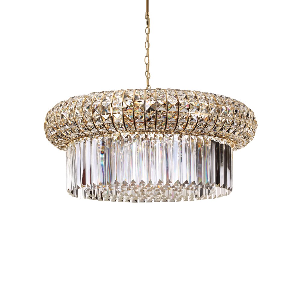 Ideallux NABUCCO Pendelleuchte Gold, 18-flammig main product photo