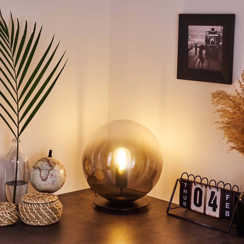 Ahanga Tischleuchte Schwarz, 1-flammig main product photo