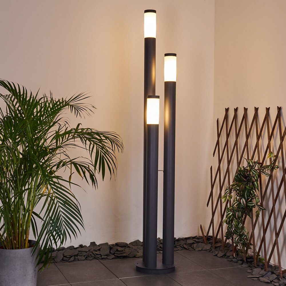Gaborone Wegeleuchte Anthrazit, 3-flammig main product photo