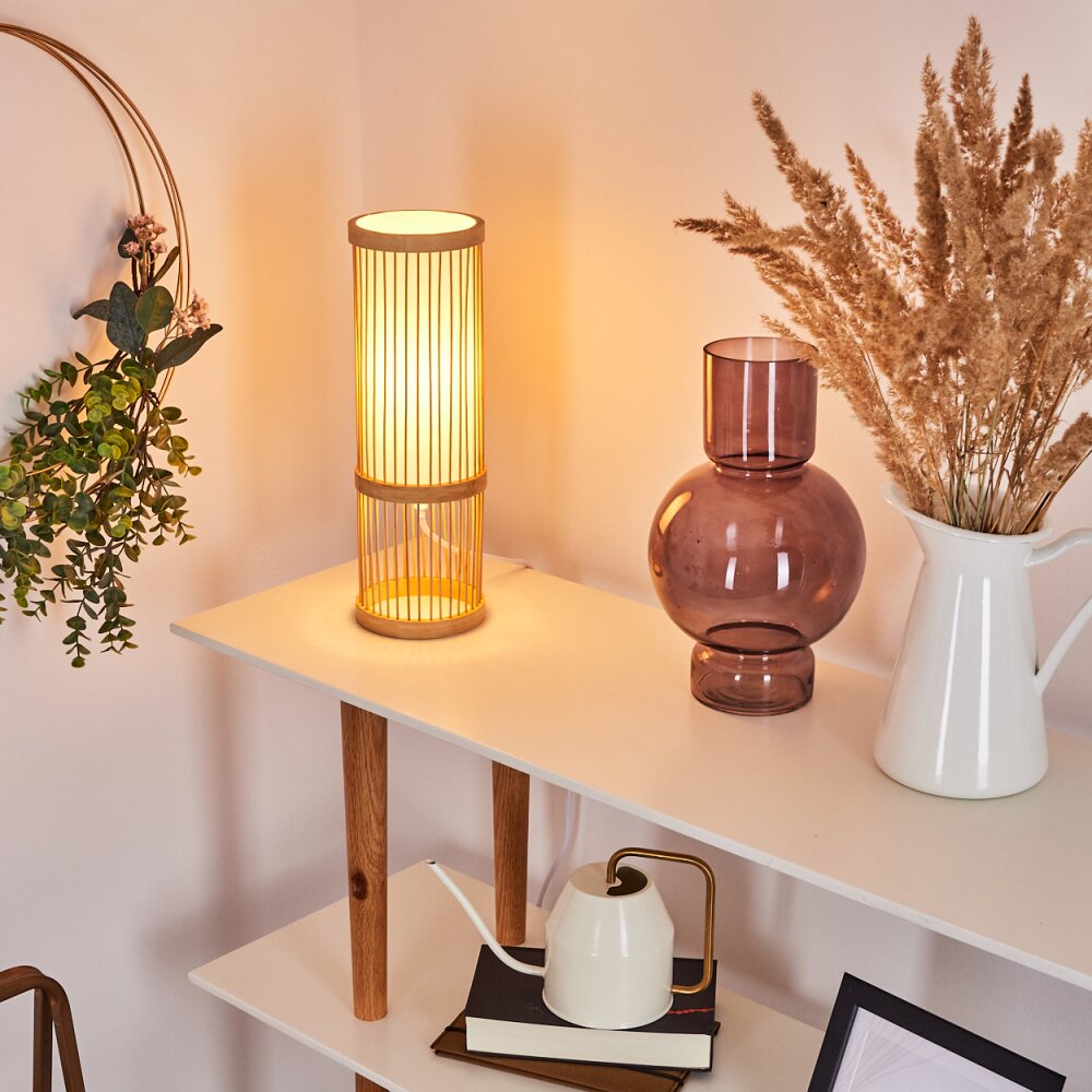 Misa Tischleuchte Holz hell, 1-flammig main product photo