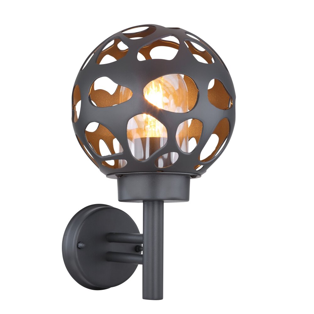 Globo HILARIO Außenwandleuchte Anthrazit, 1-flammig main product photo