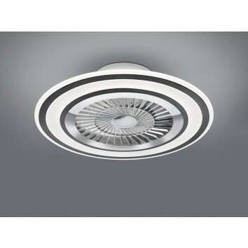 Reality Flaga Deckenventilator LED Schwarz, 1-flammig, Fernbedienung