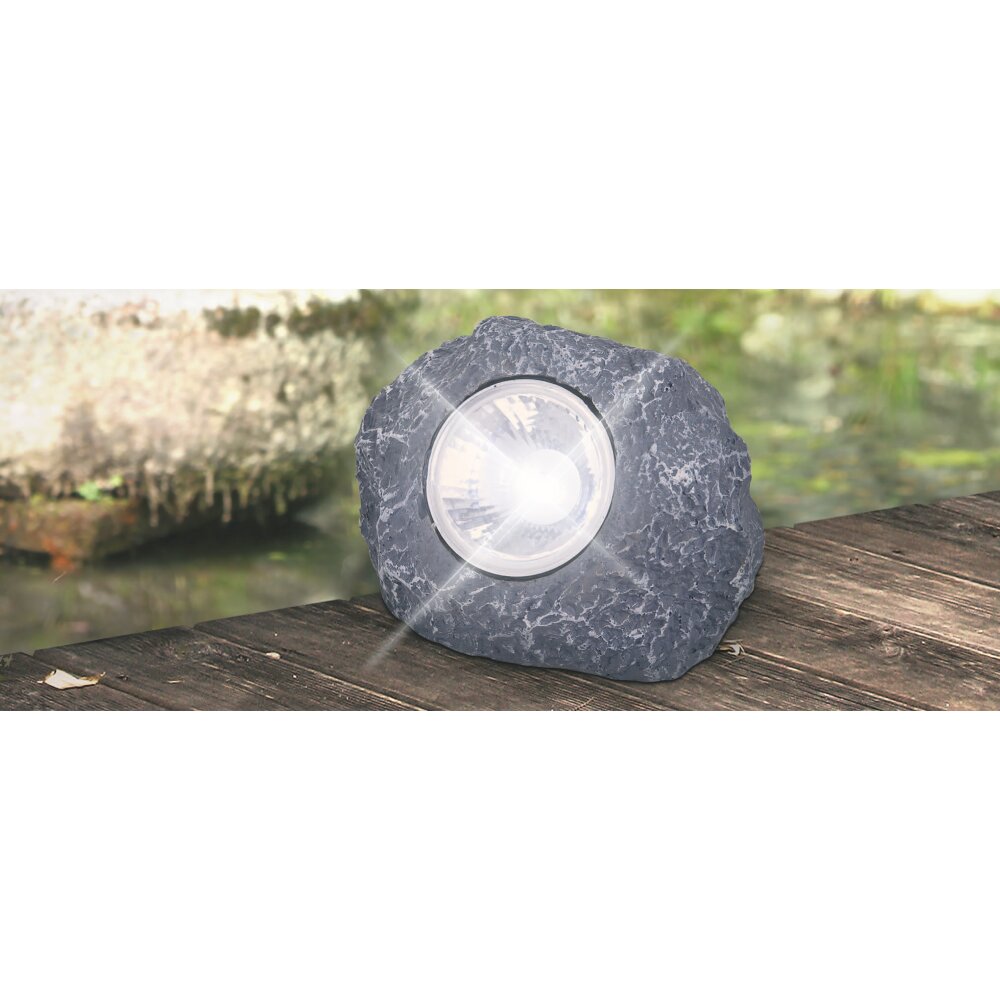 Globo SOLAR AL Solarleuchte LED Grau, 1-flammig main product photo